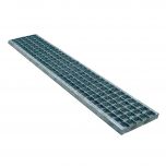 Grille caillebotis 125 KN en acier électrozingué - 200 x 1000 mm - First Plast