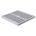 Grille de sol polypropylène 383 x 383 mm - Gris - First Plast