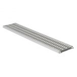 Grille mi-renforcée grise en PVC anti-choc - 100 x 500 mm - Série 100 - First Plast