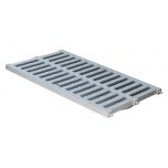 Grille renforcée 32,00 KN - PVC anti-choc - gris - 300 x 500 mm - First Plast
