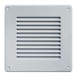 Grille ventilation métal 140x140mm - Couleur inox