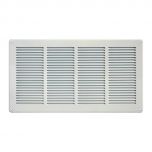Grille ventilation métal 440x240mm avec moustiquaire - Couleur aluminium