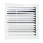 Grille ventilation PVC traditionnelle à encastrer 217 x 217 mm - First Plast