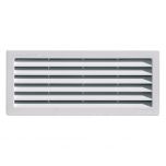 Grille ventilation rectangulaire PVC à encastrer - 254 x 108 mm - First Plast