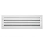 Grille ventilation rectangulaire PVC à encastrer - 130 x 370 mm - First Plast
