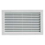 Grille ventilation rectangulaire PVC à encastrer - 380 x 230 mm - First Plast