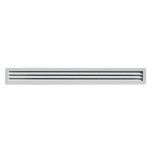 Grille ventilation rectangulaire PVC à encastrer - 515 x 60 mm - First Plast