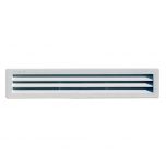 Grille ventilation rectangulaire PVC à encastrer avec moustiquaire - 305 x 60 mm - First Plast