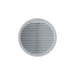 Grille ventilation ronde à clipser Alu-Zinc Ø175 - Avec moustiquaire