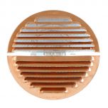 Grille ventilation cuivre à clipser IN OUT - Ronde - Ø150mm - Ø trou de 100 à140mm