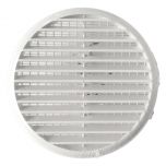 Grille d'aération avec ressorts + moustiquaire, 175 mm pour tube 125 à 160 mm - First Plast