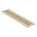 Grille renforcée en PVC anti-choc - sable - Série 130 - 130 x 500 mm - First Plast