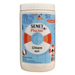 Chlore lent, pastille de 20g - Boite de 1Kg - SENET Piscine