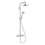 Showerpipe CROMA Select S 180 2 jets - Blanc/Chrome