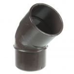 Coude PVC 45° MF pour tube de descente Ø50- marron