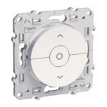Interrupteur 3 boutons pour volets-roulants Odace - blanc RAL 9003 brillant - Schneider Electric - S520208