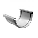 Jonction longue bi-system PVC 25 demi-ronde - Gris - First Plast