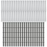 Lot de 100 supports de rail OB 43mm SIXBOX + 100 vis bois Ø5,0x70 tête fraisée TX - Sixbox