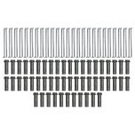 Lot de 50 supports de rail OB 83mm SIXBOX + 50 vis bois Ø5,0x110 tête fraisée TX - Sixbox