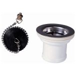 Bonde évier Ø50 à bouchon - Wirquin Pro