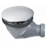 Bonde de Douche NF Ø90 Orientable : Horizontale/Verticale JAMES - Dôme ABS Chromé - Wirquin Pro