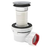 Ensemble Bonde 100 mm et siphon Lavabo NANO 6.7 Quick-Clac Ø32 mm - Wirquin Pro