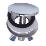 Cache-trou "de luxe" Lavabo Ø44 mm Inox - Wirquin Pro