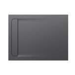 Receveur de douche extra plat en Stonex® Aquos - 1200x900mm - Gris Ardoise