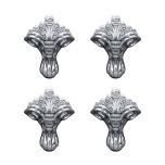 4 Pieds traditionnels chromé Burlington pour baignoire - Aquatop