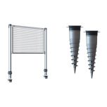 Kit poteaux multisports télescopique + 2 bases d'ancrage GARD&ROCK