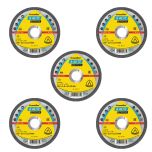 Lot de 5 Disques à tronçonner, Type A 46 TZ, 125x1,6x22,23 mm