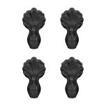 4 Pieds griffés noir Burlington pour baignoire - Aquatop