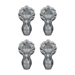 4 Pieds griffés chromé Burlington pour baignoire - Aquatop