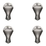 4 Pieds arqués chromé Burlington pour baignoire - Aquatop