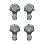 4 Pieds classiques chromé Burlington pour baignoire - Aquatop