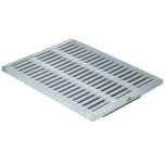 Grille renforcée PVC - gris - 400 x 500 mm - First Plast