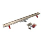 Caniveau de douche grille réversible Docia Nicoll - 50x990mm