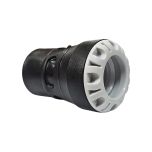 Raccord droit encliquetable PE Ø32 - Laiton femelle 1'' (26/34) avec portée plate ISO 228 et joint fourni - Plasson