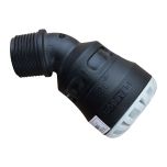 Coude 45° encliquetable PEHD Ø32 - fileté mâle 1" (26/34) - Série 1 - Plasson