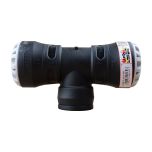 Té 90° encliquetable PE Ø32 - Taraudée femelle 1"