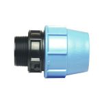 Raccord Polypropylène droit ACS pour PE ou PEHD Ø40 - sortie Mâle 1"1/4 (33/42) - Somatherm