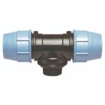 Té 90° polypropylène pour Tube PE ou PEHD - Mâle 1"1/4 (33/42) - Sortie Ø40 - Somatherm