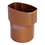 Manchon PVC M Ø80 - F 92x57 pour tube BEST - effet cuivre - First Plast