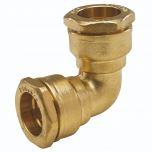 Manchon coudé laiton PEHD Ø50 - ACS 16 Bar - Arco