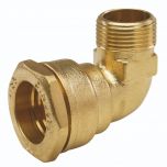 Coude laiton PEHD Ø63 Mâle 2" (50/60) -  ACS 16 Bar - Arco