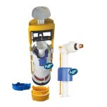 Mécanisme universel MECADOR double débit + robinet flotteur - Regiplast 