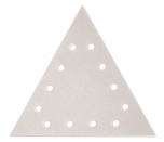 Paquet de 12 abrasifs triangle argent perforés MOUSSFLEX - grain 60 - pour Giraffe - Flex