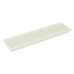 Grille piscine pvc 130 x 500 mm - pour caniveau Connecto - blanc - Nicoll