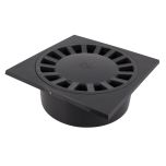 Siphon de cour 25x25cm Sorties Mâle Ø90 - Femelle Ø80/100 - Anthracite