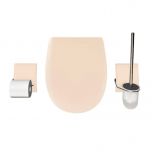 Set accessoire WC Ariane Jasmin céramique Mat - descente assistée - déclipsable - Olfa